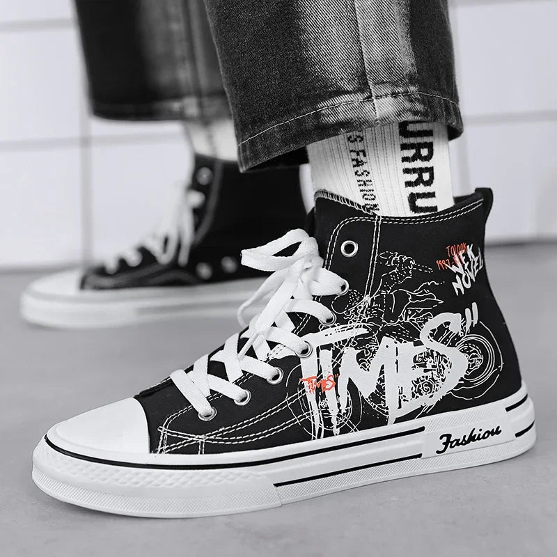 Tavion Herre High-Top Sneakers med Snøring