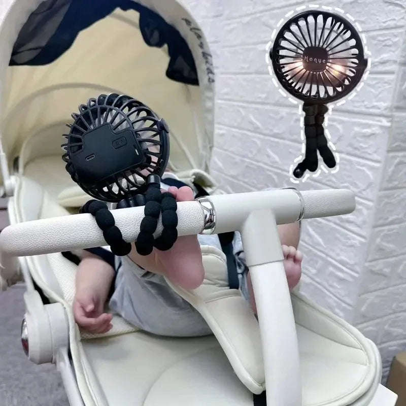 BreeziFold barnevognsventilator – genopladelig og bladløs