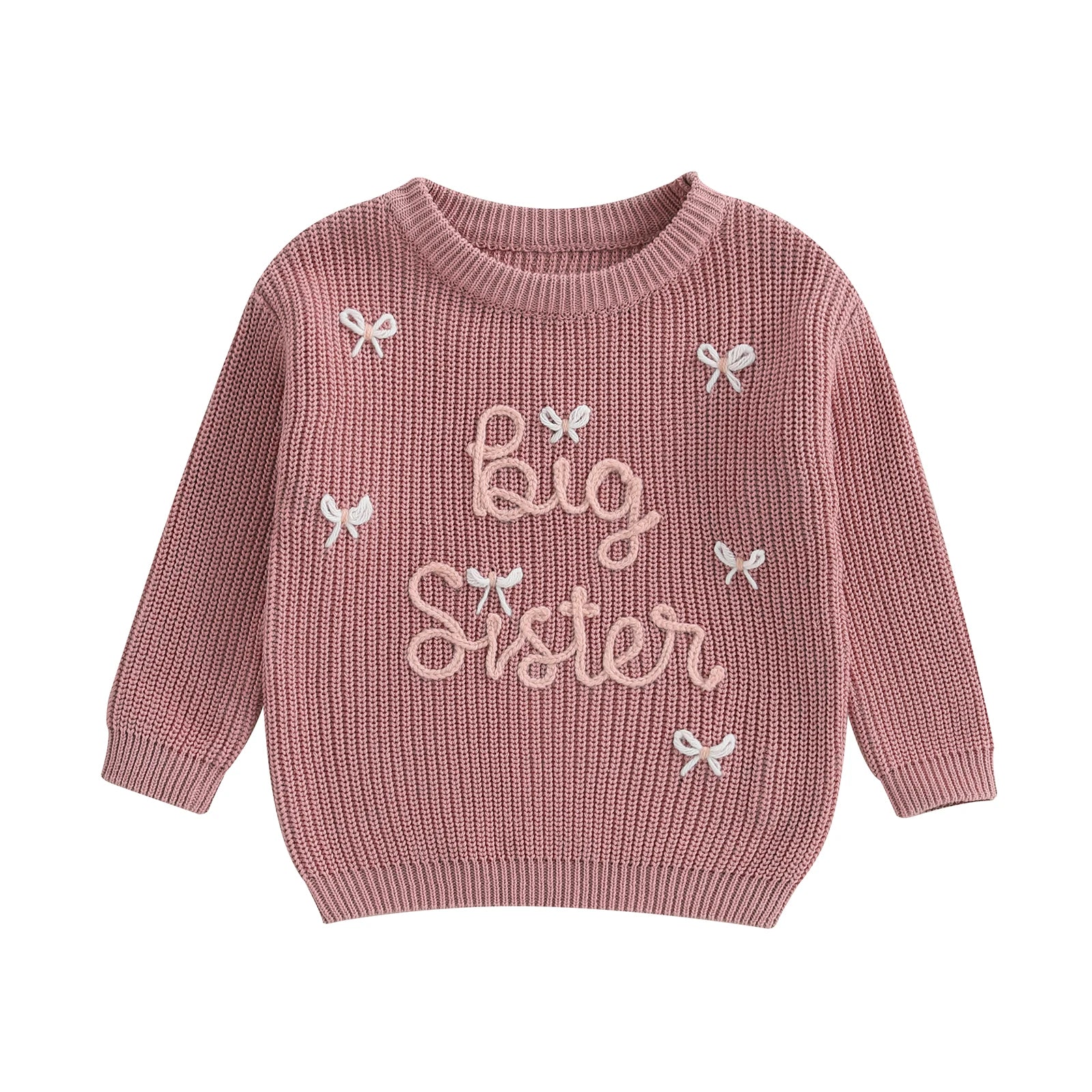 Bella Striktrøje med Broderi