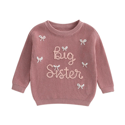 Bella Striktrøje med Broderi