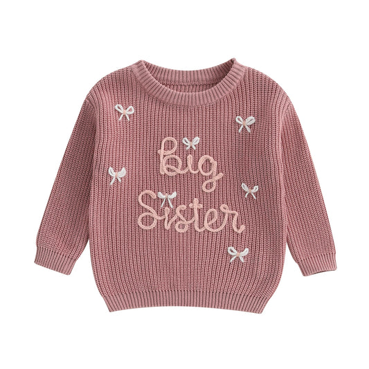 Bella Striktrøje med Broderi