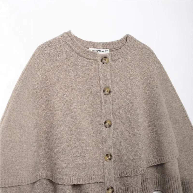 Luvora Strikjakke – Kort rundhalset damejakke