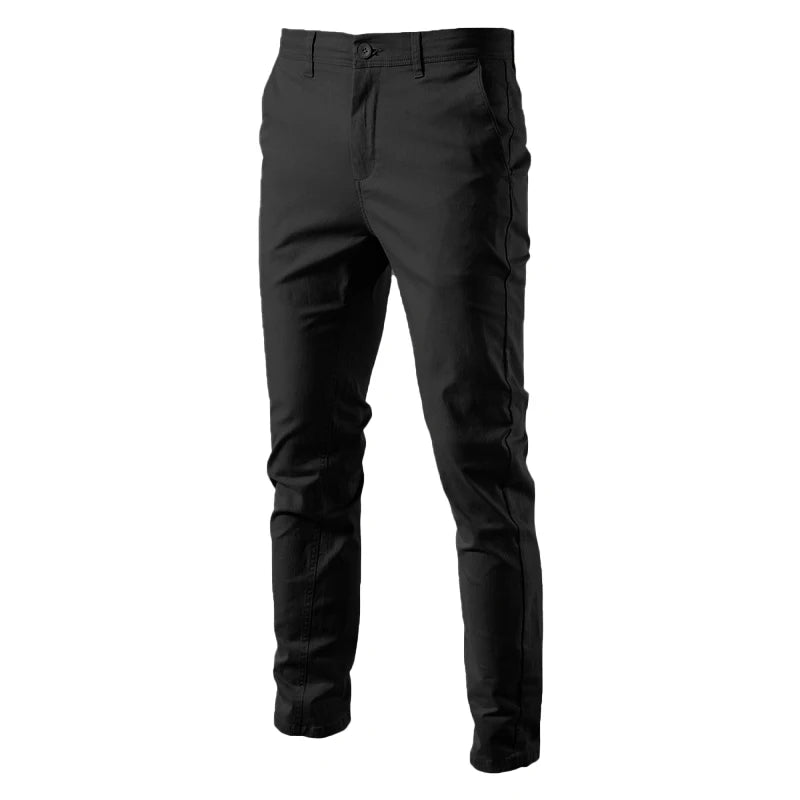 Herrebukser i slim fit – behageligt bomuld, tidløst design