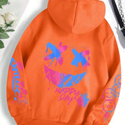 Smiley hættetrøje – unisex hoodie i afslappet pasform