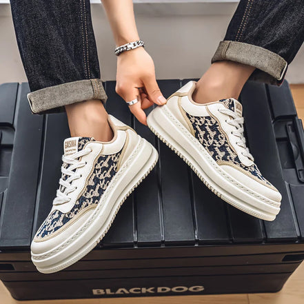 Aervox herre sneakers – mesh sneakers med kraftig sål og snørelukning