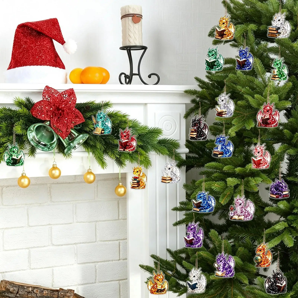 Adventný kalendár s 24 plochými akrylovými figúrkami – Dracovelle