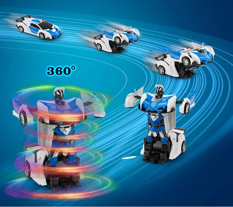 Távirányítós, átalakuló autó fénnyel és 360°-os forgással – Rovexar