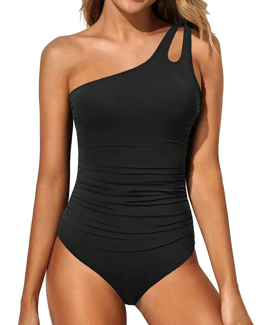 Solévia dame badedragt – asymmetrisk badedragt med shaping effekt