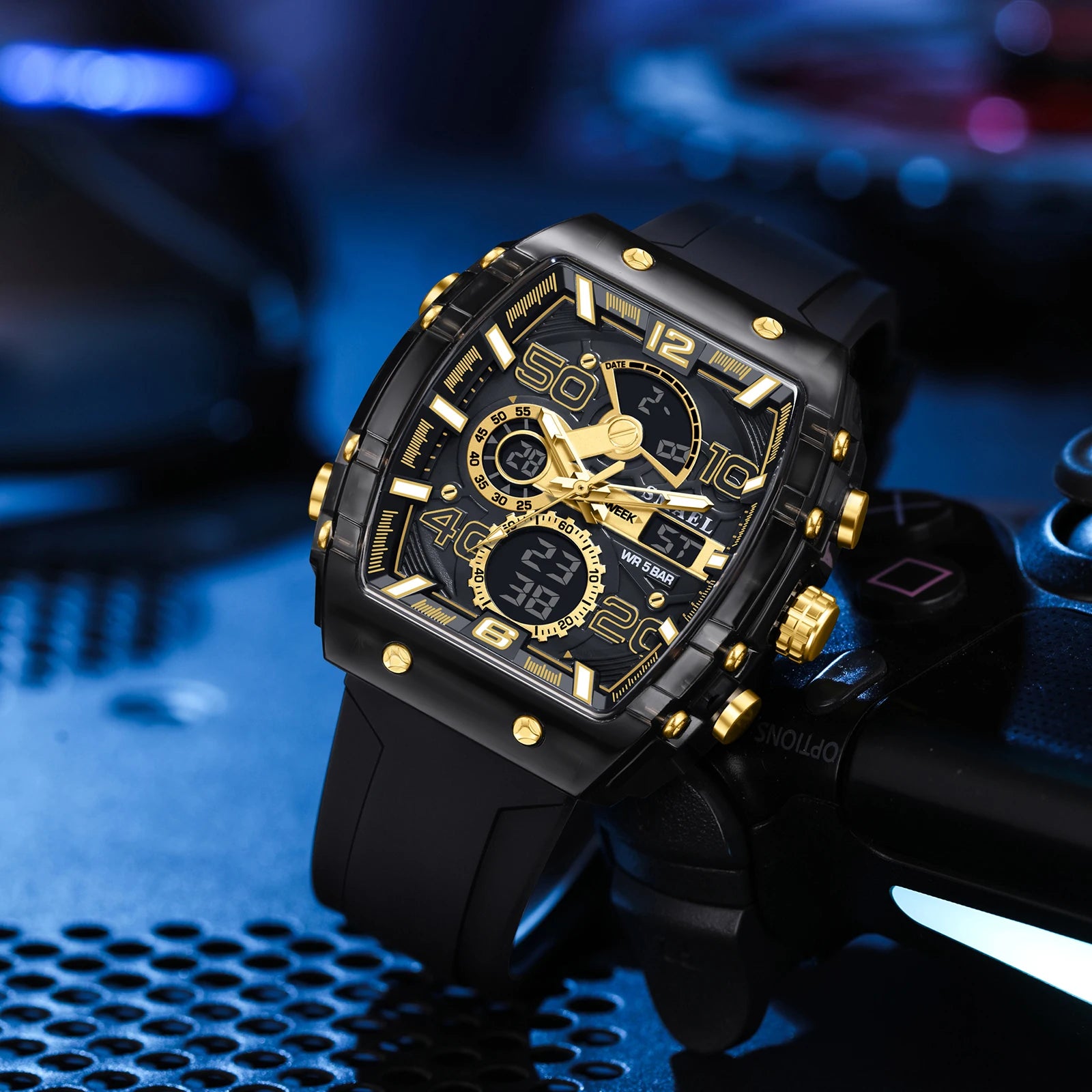 Kaviro Sport Watch – Digitalt dual-display ur med 5 ATM vandafvisning