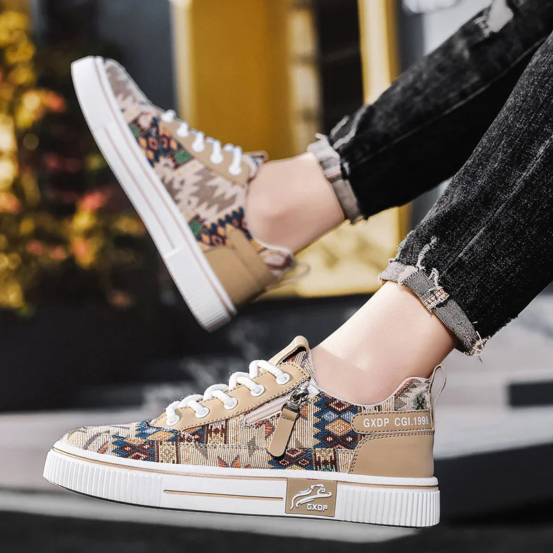 Virexo Herre Sneakers med Snøring og Mesh Overdel