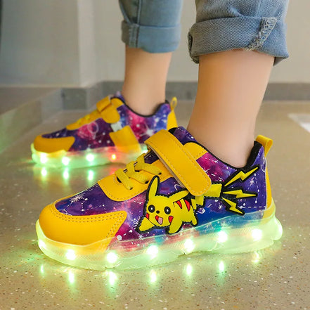 Virexo LED børnesneakers – hook & loop lukning