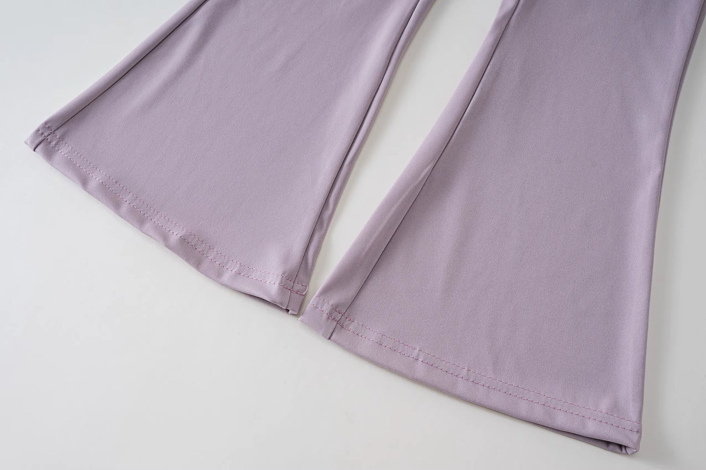 Fenya børneleggings med slids – strækbare bukser med høj talje til piger