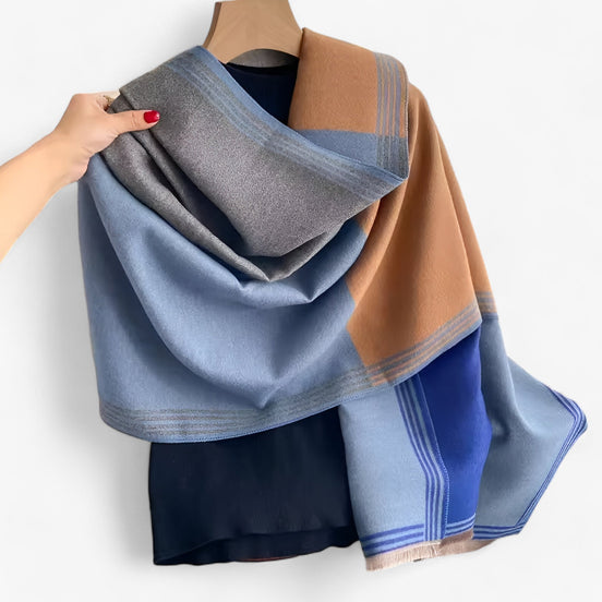 Velira tørklæde til kvinder med geometrisk mønster og oversized design