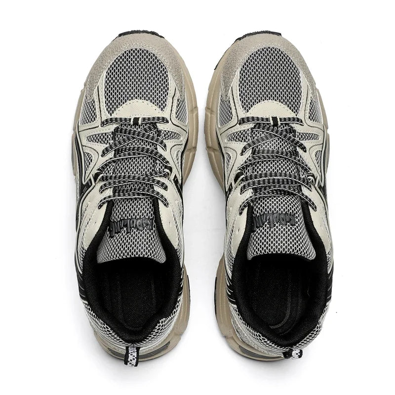 Aerovix unisex sneakers – mesh sneakers med gummisål og snørelukning