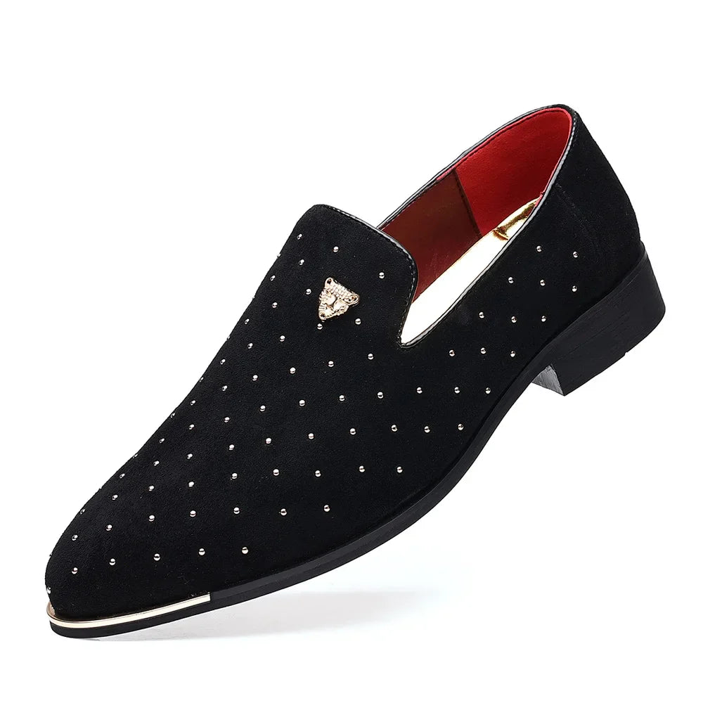 Zanvero herreloafer med slip-on og spids tå