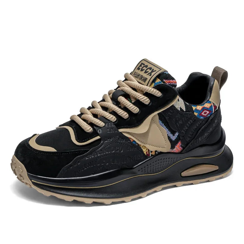 Darex unisex sneakers med snørelukning og struktureret sål i syntetisk materiale