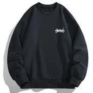 Herre sweatshirt med rund hals og fleece – Orelvik