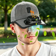 Solkasket med USB-ventilator til udendørs brug – AeroShade