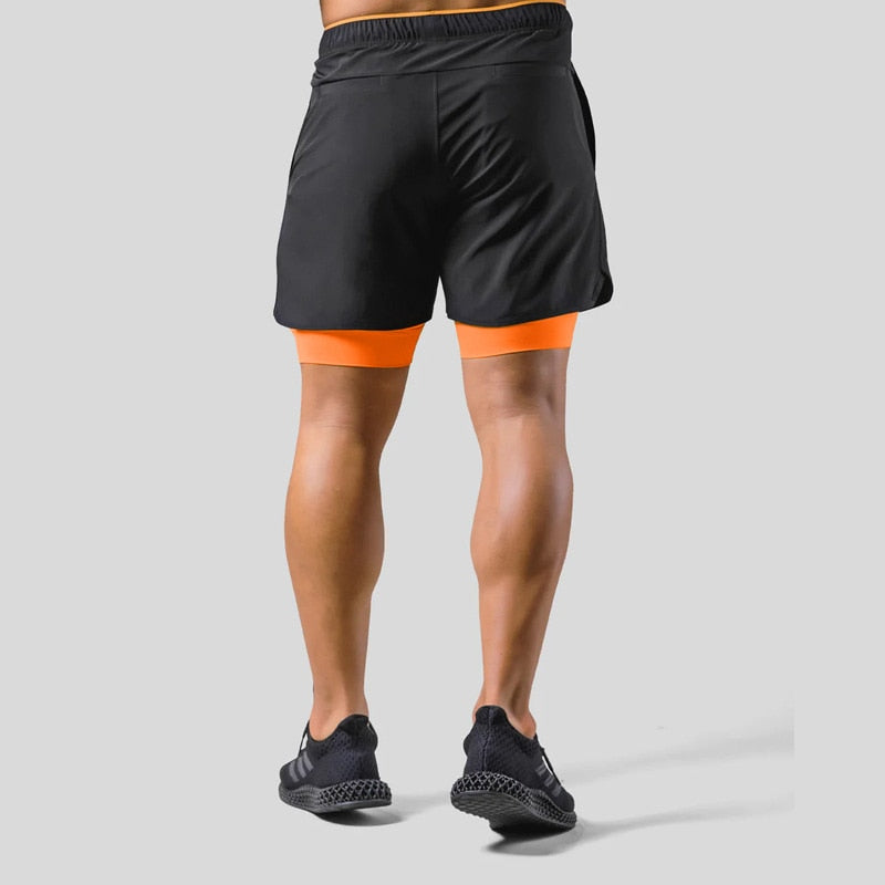 Axton 2-i-1 sportsshorts – let design med inderlag