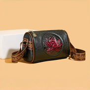 Floria Soft PU Crossbody Taske med Blomstermønster