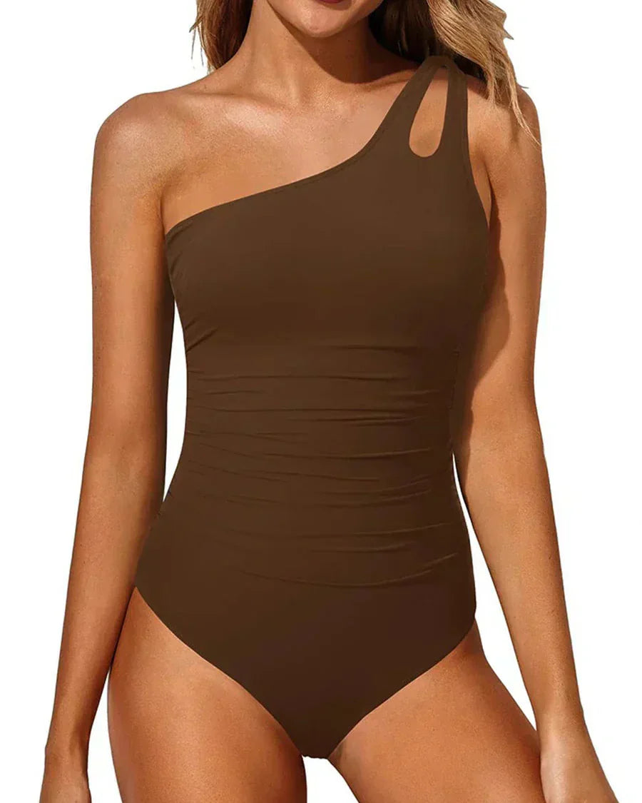Solévia dame badedragt – asymmetrisk badedragt med shaping effekt