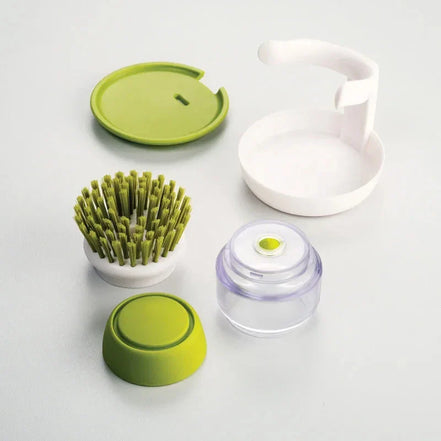 Rinoxa Clean spülebørste med sæbedispenser og holder