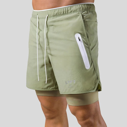 Axton 2-i-1 sportsshorts – let design med inderlag