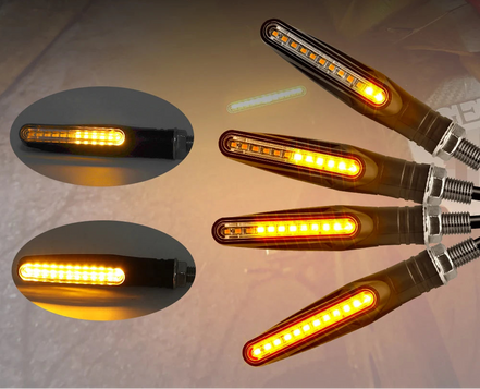 Lumirex LED blinklys motorcykel 12V fleksibel indikatorlys