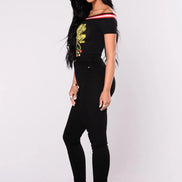 Højtaljede slim jeans