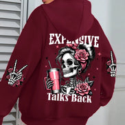 Expensive Talks hættetrøje – unisex sweatshirt med tryk