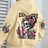 Expensive Talks hættetrøje – unisex sweatshirt med tryk