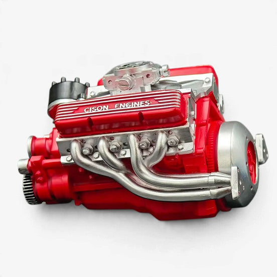 Mini V8 benzinmotor építőkészlet CDI-gyújtással – Vortexion