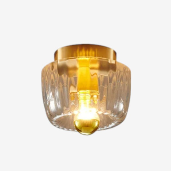 Velmira væglampe i glas og metal – indendørs lampe til vægmontering i gang eller stue
