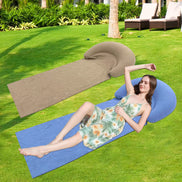 CoastAir oppustelig strandmåtte – foldbar liggemåtte til strand og camping