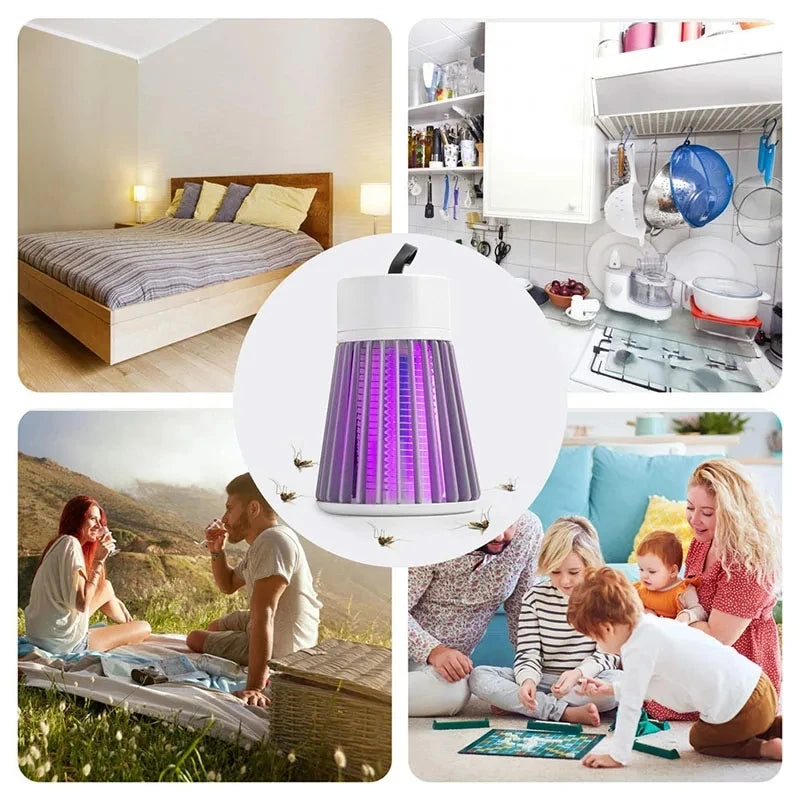Muggenlampe med Elektrisk Zapper - Stilfuld & Sikker