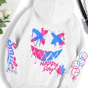 Smiley hættetrøje – unisex hoodie i afslappet pasform