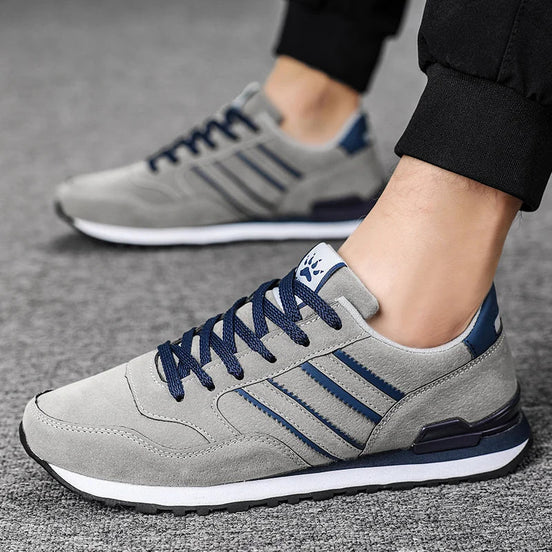 Sneakersy Kavion z sznurowaniem – męskie tekstylne buty z gumową podeszwą
