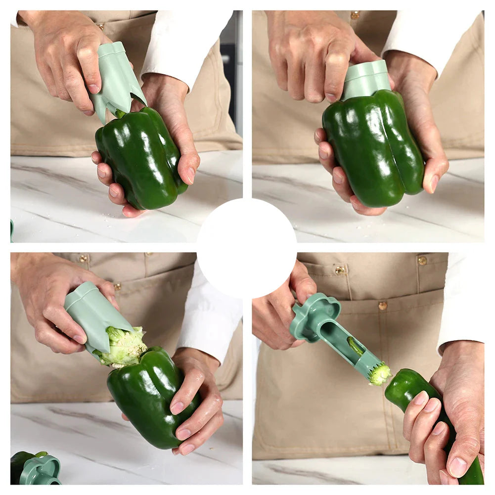 Corexa kernefjerner til peberfrugt og chili i kompakt design