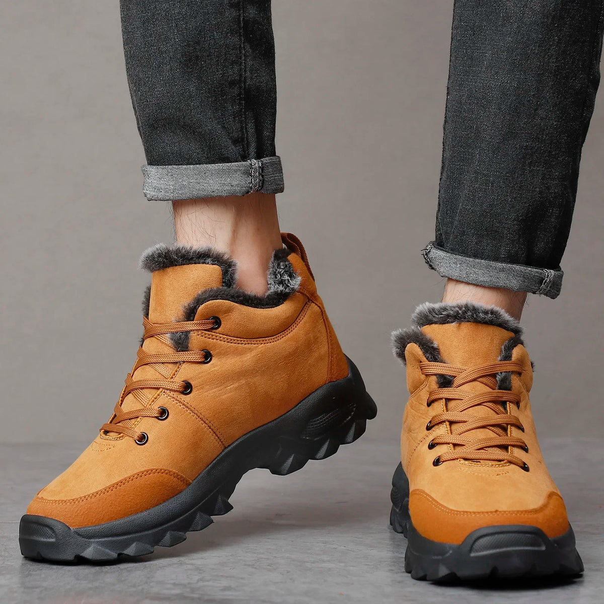 Forede zimní boty pro muže se šněrováním – Valdren