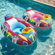 SplashRide nafukovací plavecký kruh – dětský kruh s designem auta