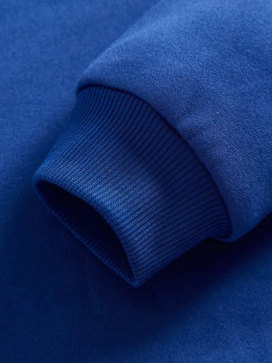 Trendy hættetrøje med kaninprint til kvinder – blød fleecepullover med afslappet pasform