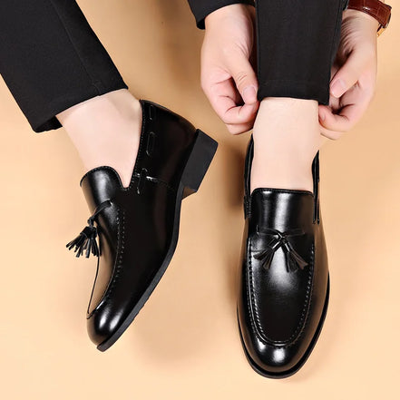 Valmoro Herresko med Rund Tå og Slip-On Design