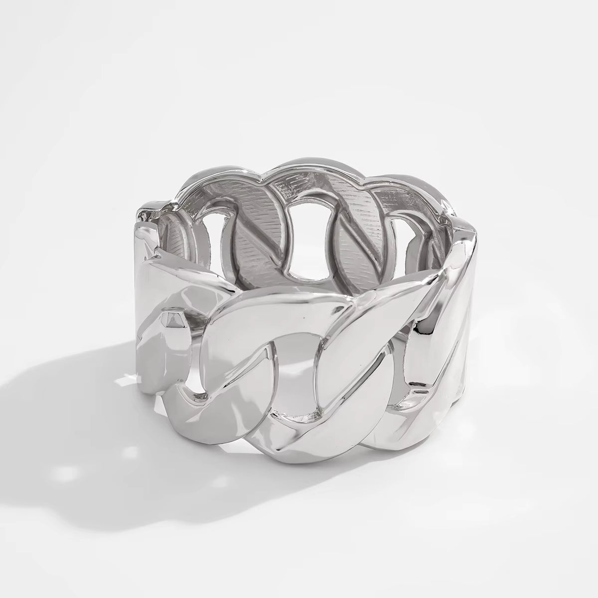 Solvia Cuff Armbånd – Justerbart geometrisk metalarmbånd
