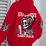 Expensive Talks hættetrøje – unisex sweatshirt med tryk