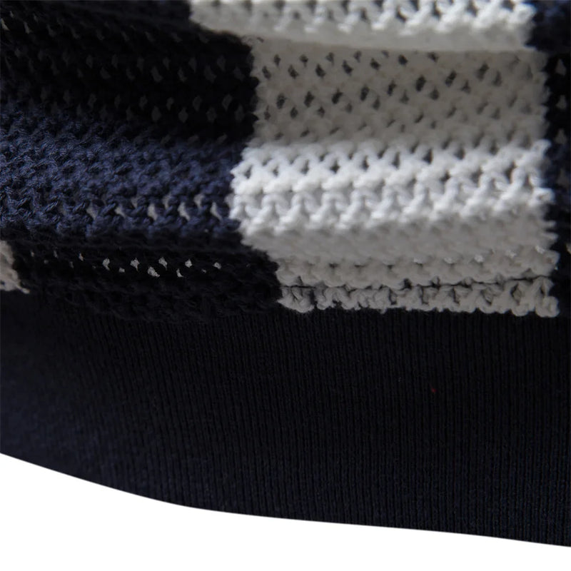 Zaviro polo til mænd med kortærmet design, åben krave og slank pasform