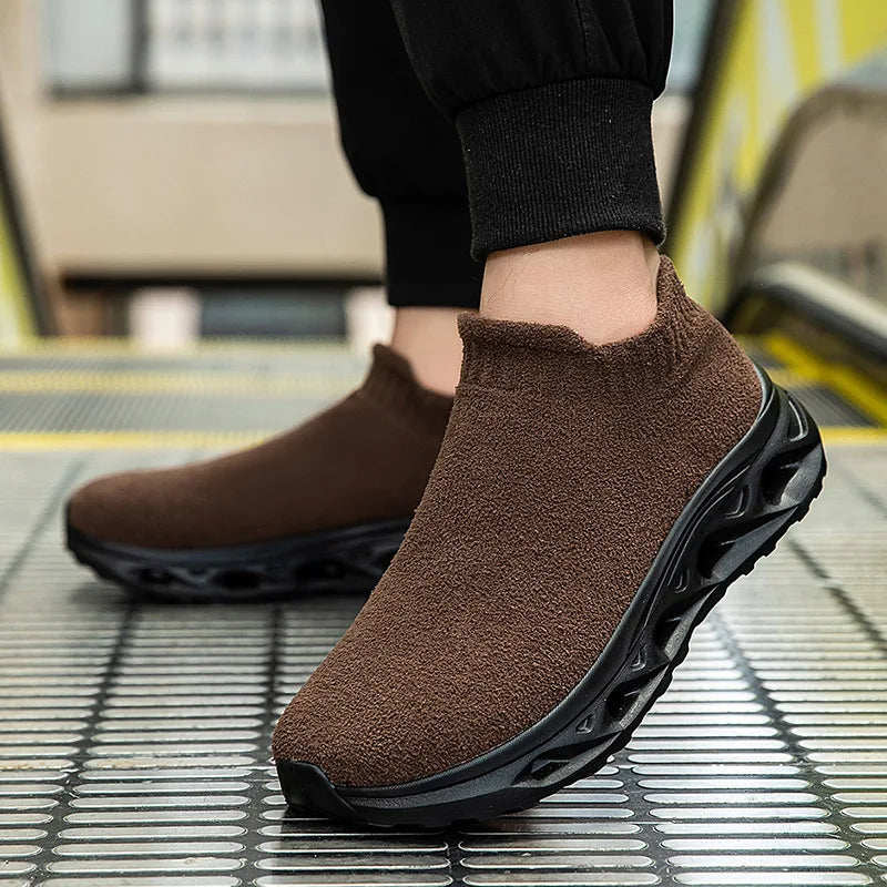 Arvion Unisex Slip-On Sneakers med Mesh Overdel