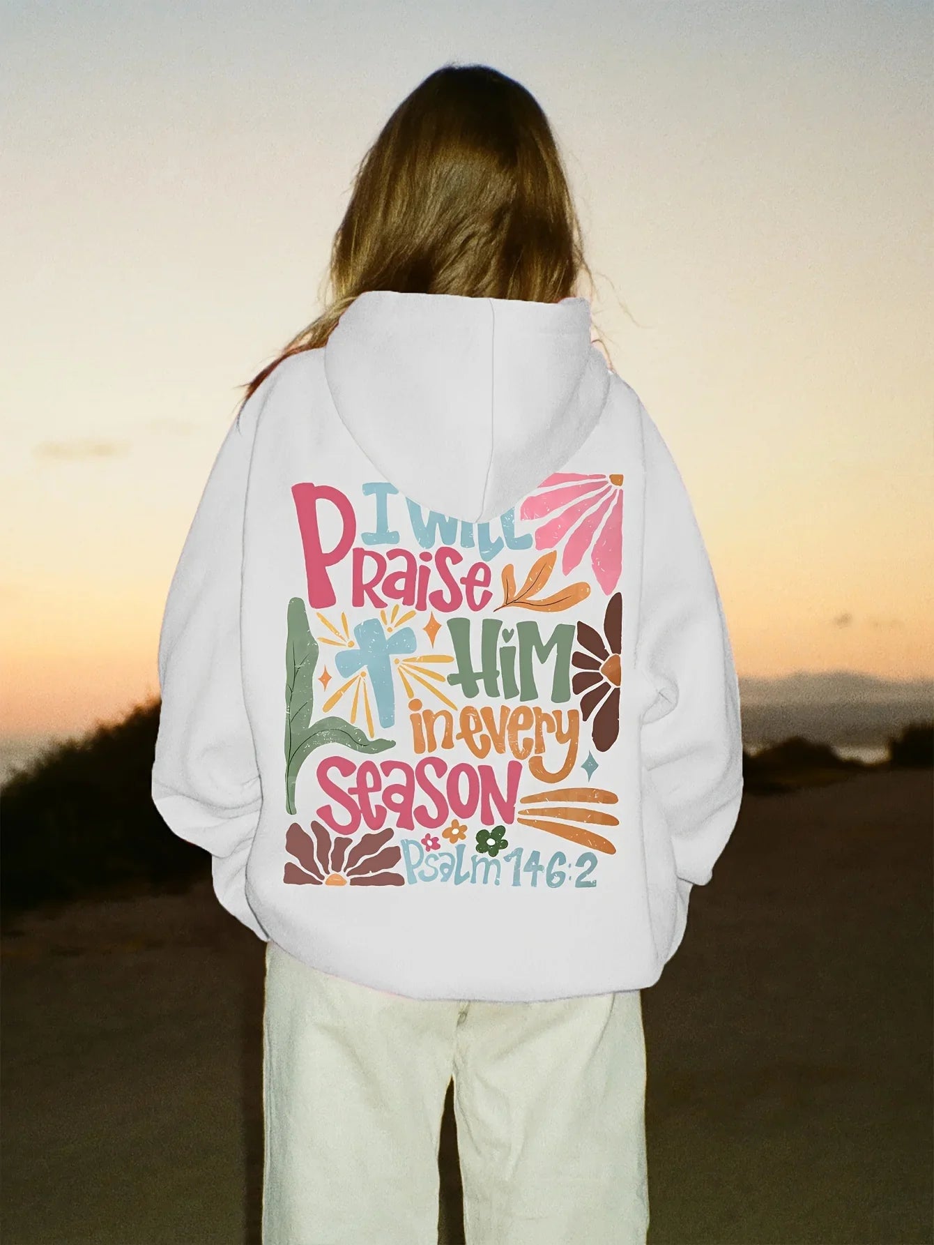 Sunbeam Hoodie – Oversized Unisex med Backprint