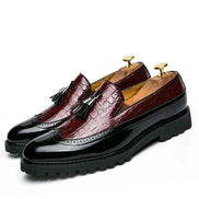 Varento Herresko Slip-On med Rund Tå og Gummisål