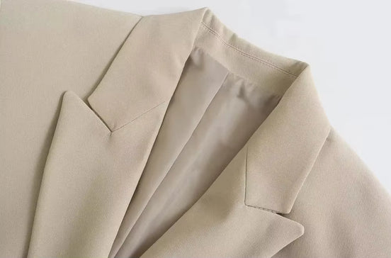 Catrina Dobbeltknappet Blazer – Klassisk Jakke med Lommer