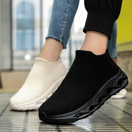 Arvion Unisex Slip-On Sneakers med Mesh Overdel